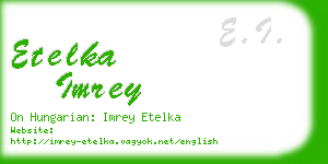 etelka imrey business card